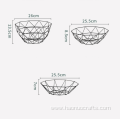 Bowl hollow out iron art fruit basket